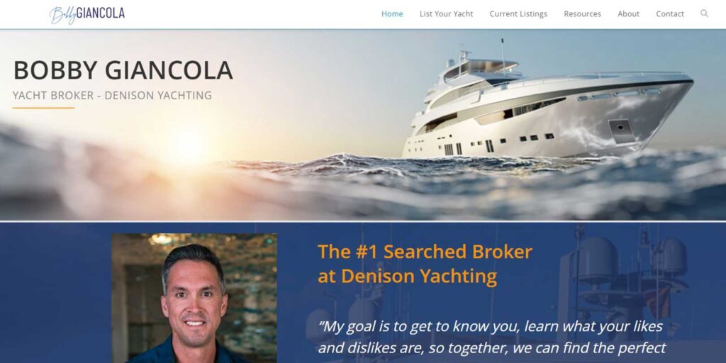 Bobby Giancola yacht broker