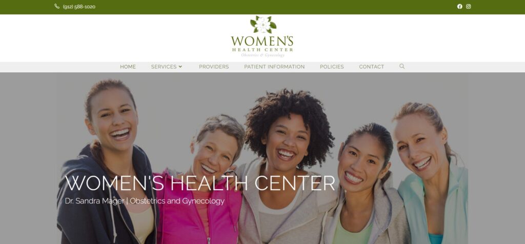 Women's Health Center website